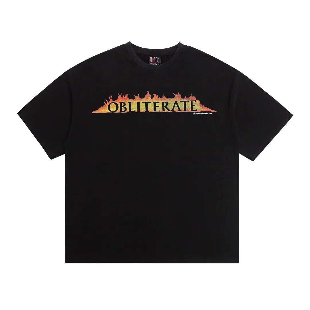 Saint Michael "FYESTEFT NIHAMATLINT" instantly eliminates old-fashioned washed printed loose short-sleeved T-shirts. Digital white ink direct printing, the fabric is breathable and the pattern is three-dimensional and clear. Fabric: Double yarn 240g Style number: S861 Size: S-M-L-XL Color: Washed black Price: P118